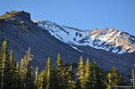 We study our route up Avalanche Gulch. Tomorrow we climb to Helen Lake, the plateau where the snow stops in the center of the picture