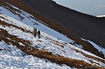 Walking with crampons is unlike any other activity. Your foot is never flat on the surface, so the strain on calves is phenomenal