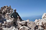 On the summit of Mt. Shasta
