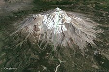 3D map of Avalanche Gulch route I created in Google Earth